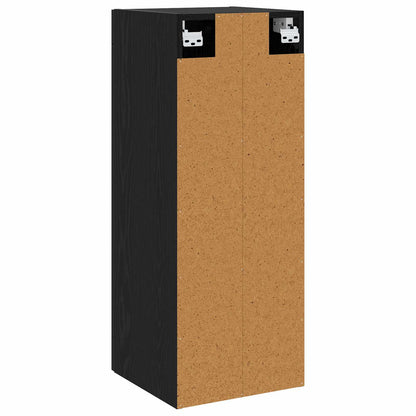 Armadietto a muro Rovere Nero 34,5 x 34 x 90 cm