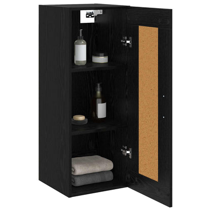 Armadietto a muro Rovere Nero 34,5 x 34 x 90 cm