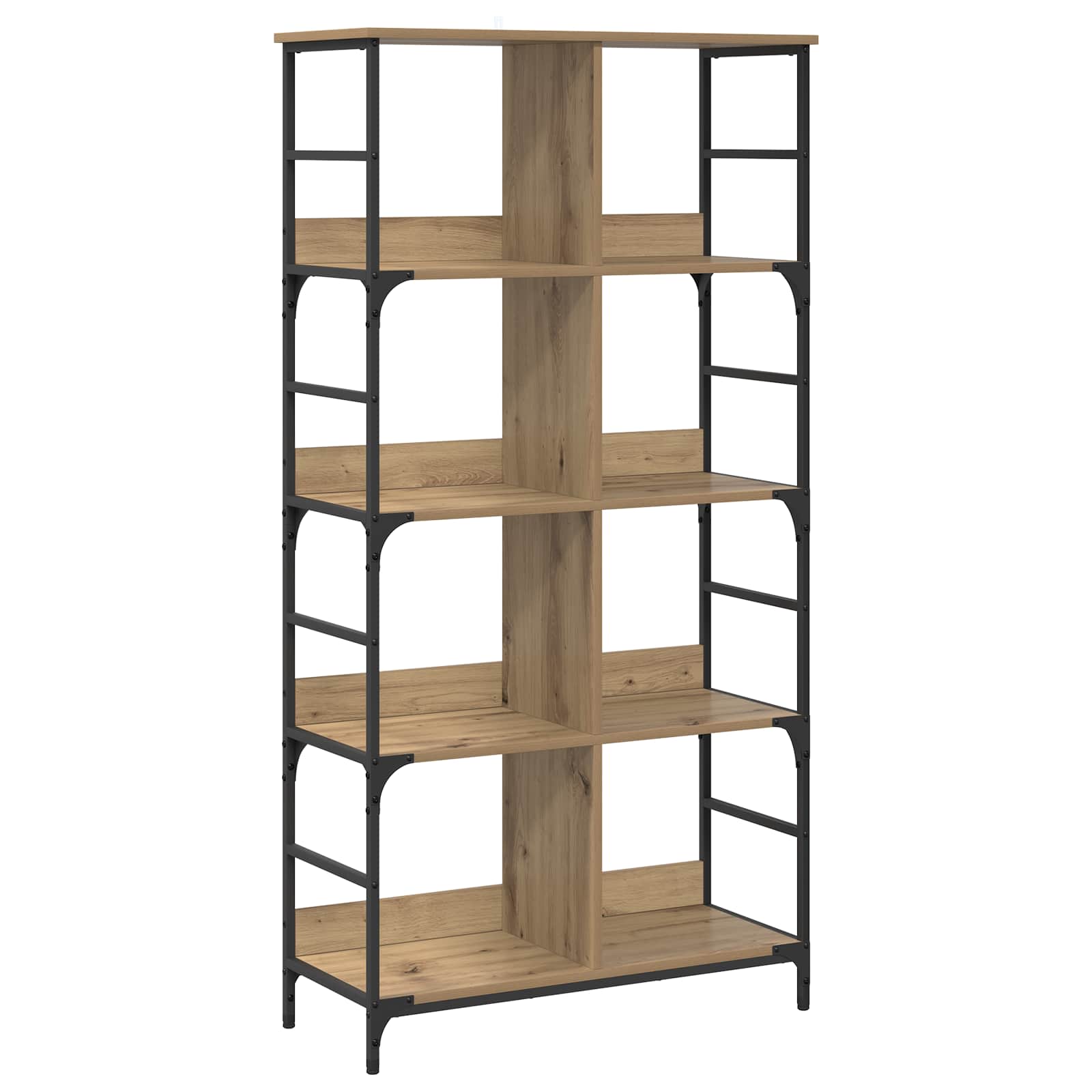 Libreria 4 livelli 78,5 x 33 x 153 cm metallo PB | homemem39