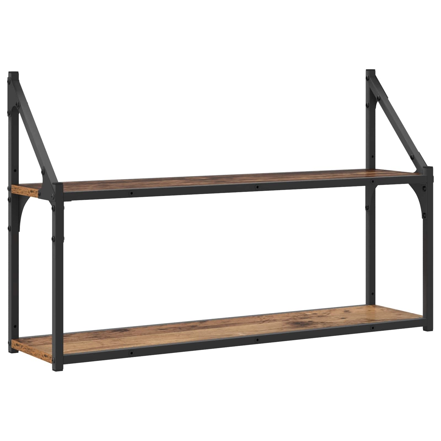 Scaffale da parete A parete Legno antico 80 x 21 x 51 cm