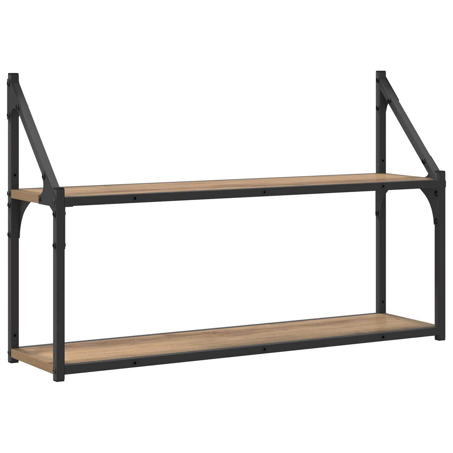 Scaffale da parete A parete Rovere artigianale 80 x 21 x 51 cm | homemem39