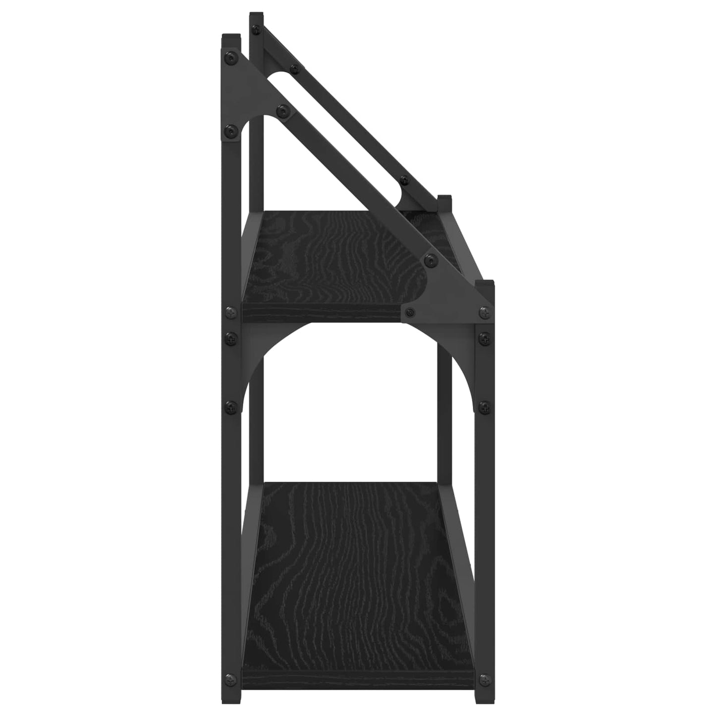 Scaffale da parete A parete Rovere nero 80 x 21 x 51 cm | homemem39