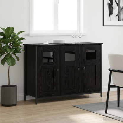 Credenza Rovere Nero 100 x 35 x 70 cm Legno ingegnerizzato | homemem39