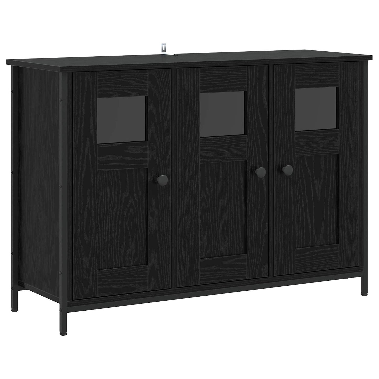 Credenza Rovere Nero 100 x 35 x 70 cm Legno ingegnerizzato | homemem39