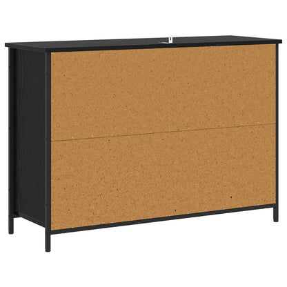Credenza Rovere Nero 100 x 35 x 70 cm Legno ingegnerizzato | homemem39