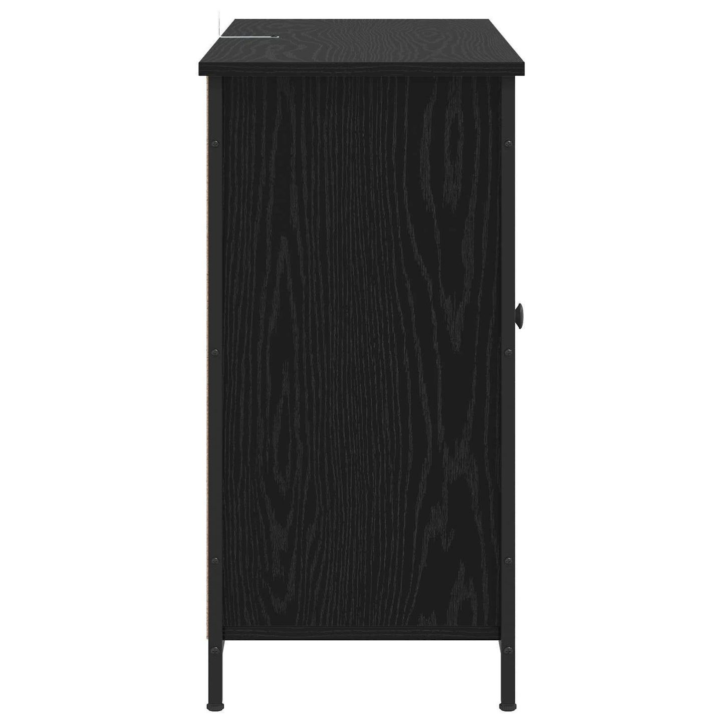 Credenza Rovere Nero 100 x 35 x 70 cm Legno ingegnerizzato | homemem39