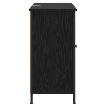 Credenza Rovere Nero 100 x 35 x 70 cm Legno ingegnerizzato | homemem39
