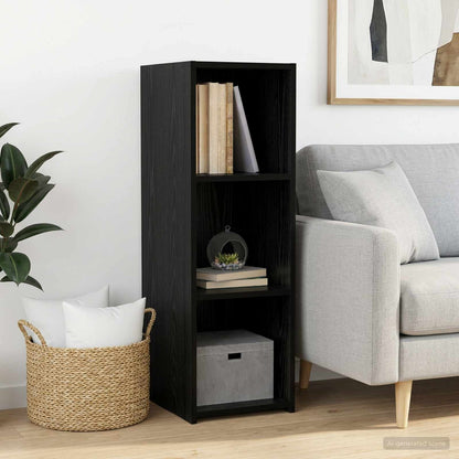 Credenza Rovere Nero 30 x 41 x 93 cm Legno ingegnerizzato