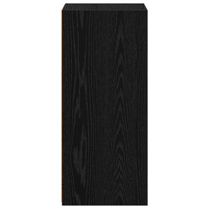 Credenza Rovere Nero 30 x 41 x 93 cm Legno ingegnerizzato