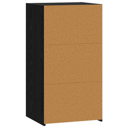 Credenza Rovere Nero 50 x 41 x 93 cm Legno ingegnerizzato