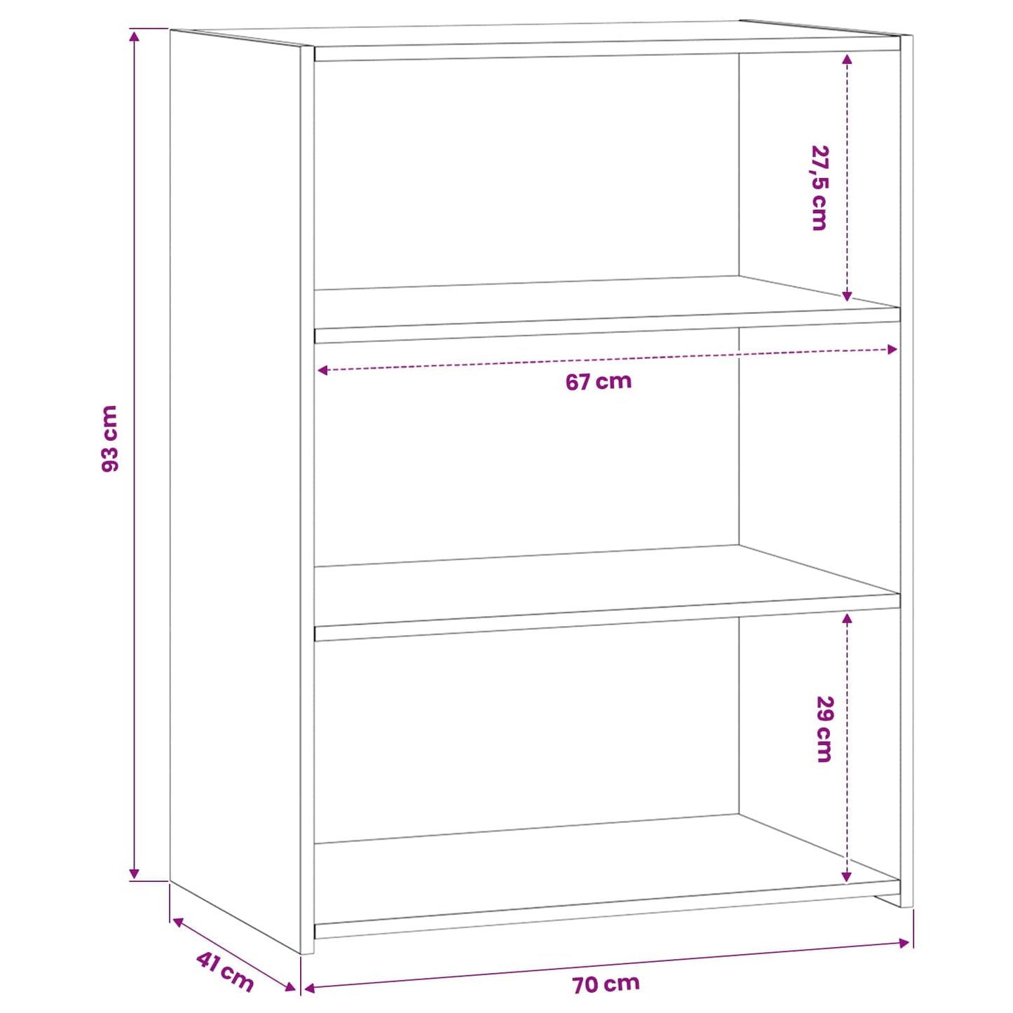 Credenza Rovere Artigianale 70 x 41 x 93 cm