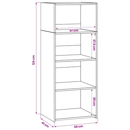 Credenza Legno antico 50 x 41 x 124 cm Legno ingegnerizzato