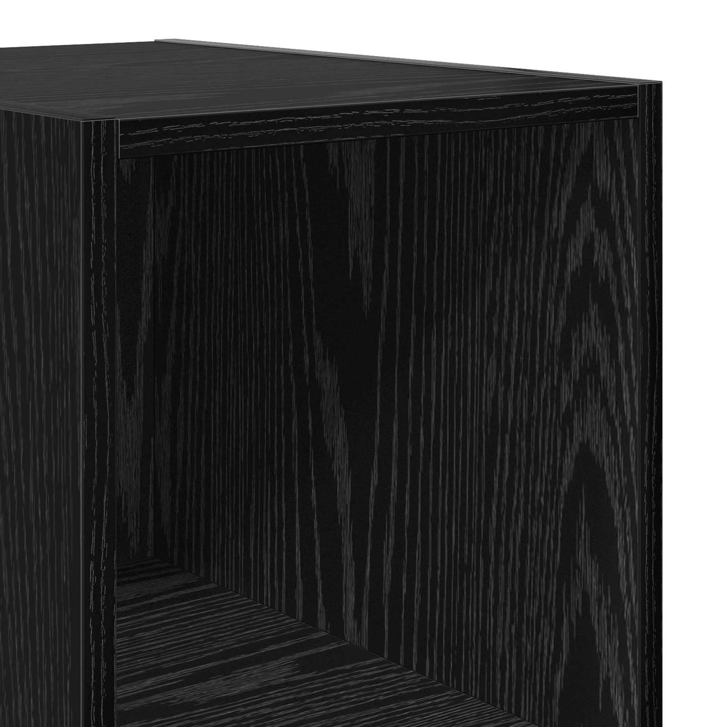 Credenza Rovere Nero 30 x 41 x 185 cm Legno ingegnerizzato