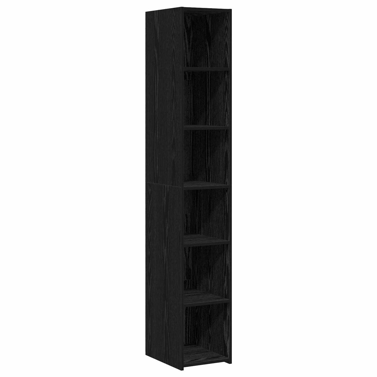 Credenza Rovere Nero 30 x 41 x 185 cm Legno ingegnerizzato