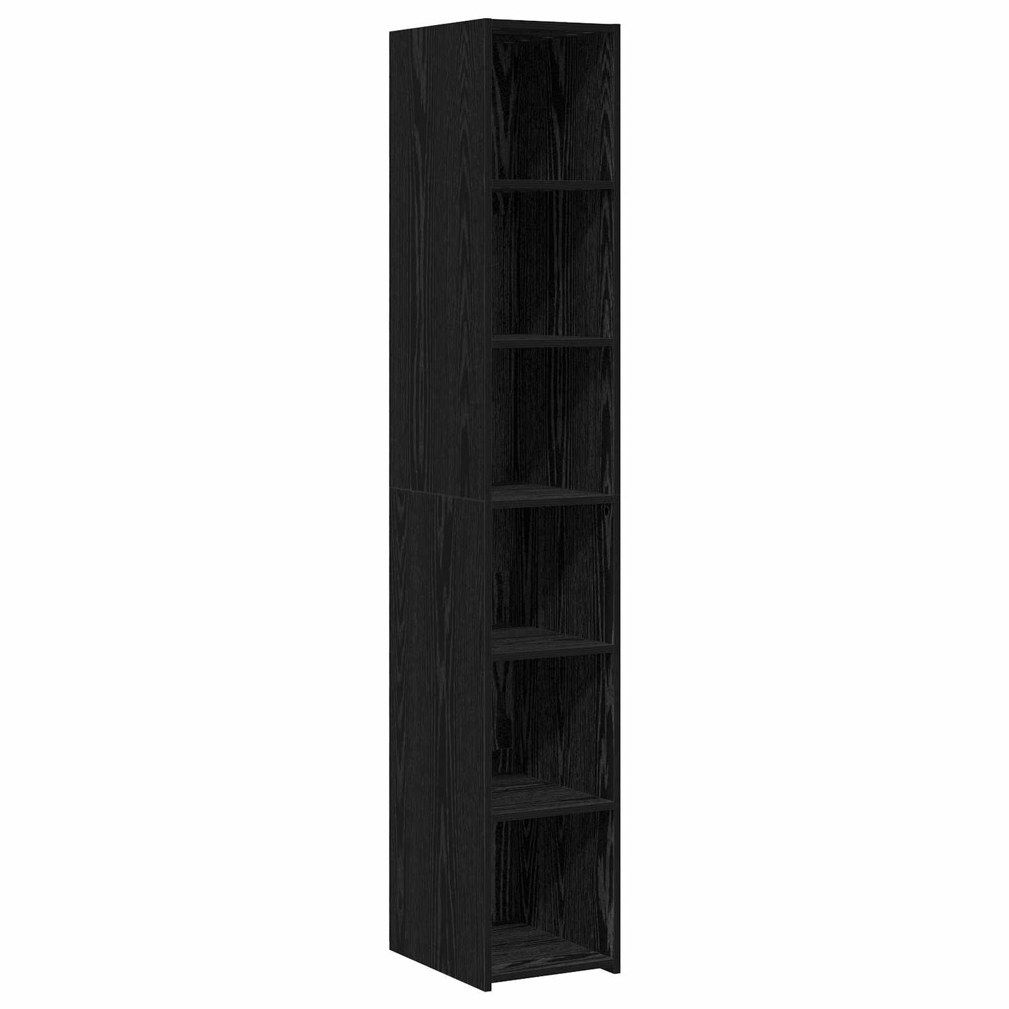 Credenza Rovere Nero 30 x 41 x 185 cm Legno ingegnerizzato