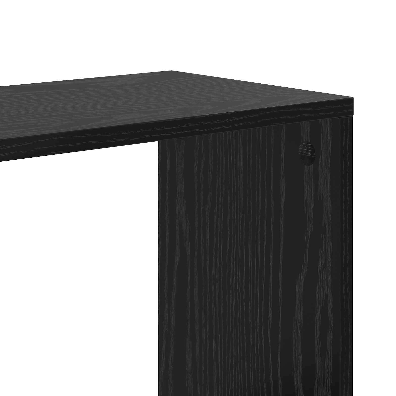 Libreria Rovere nero 80,5 x 23,5 x 162,5 cm PB | homemem39