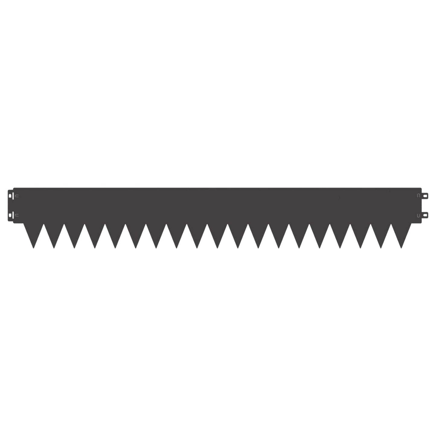 Bordura per Prato 50 pcs 103 x 15 cm metallo Nero | homemem39