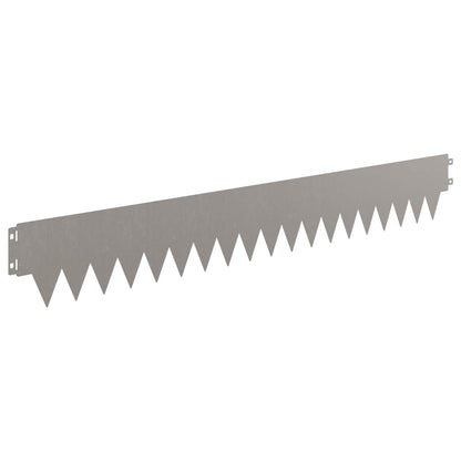 Bordura per Prato 20 pcs 103 x 15 cm metallo Ruggine | homemem39