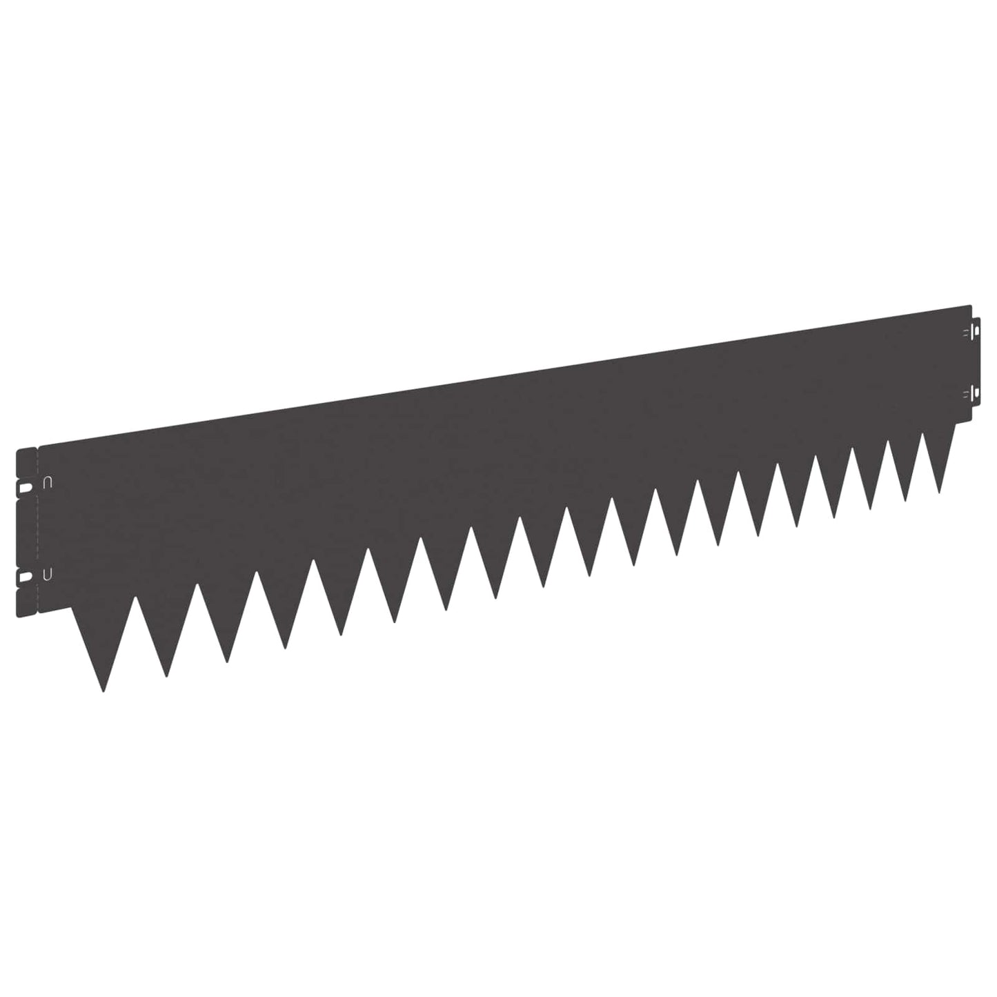 Bordura per Prato 20 pcs 103 x 20 cm metallo Nero | homemem39