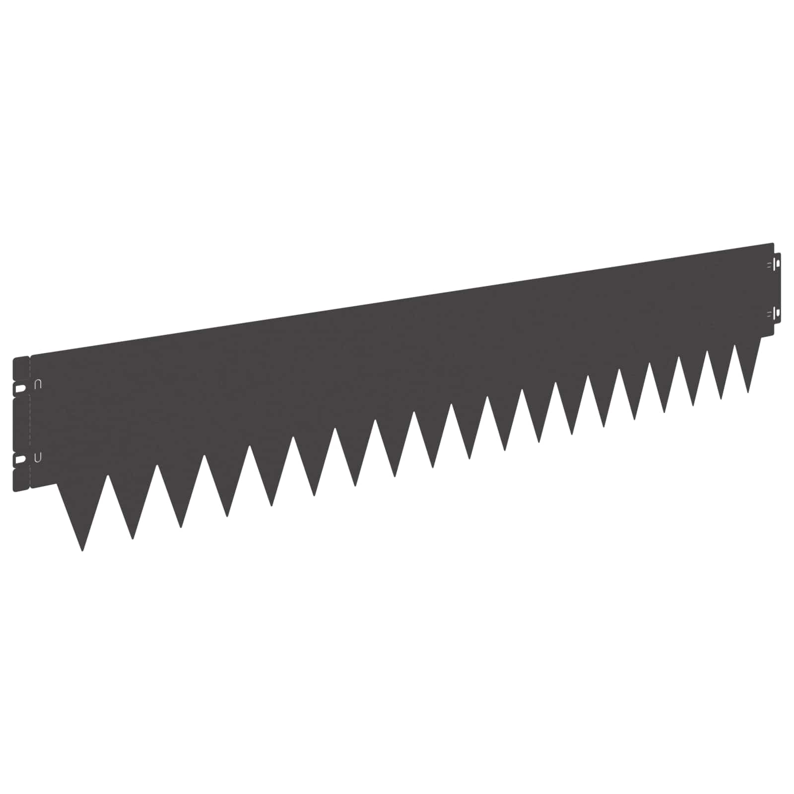 Bordura per Prato 20 pcs 103 x 20 cm metallo Nero | homemem39