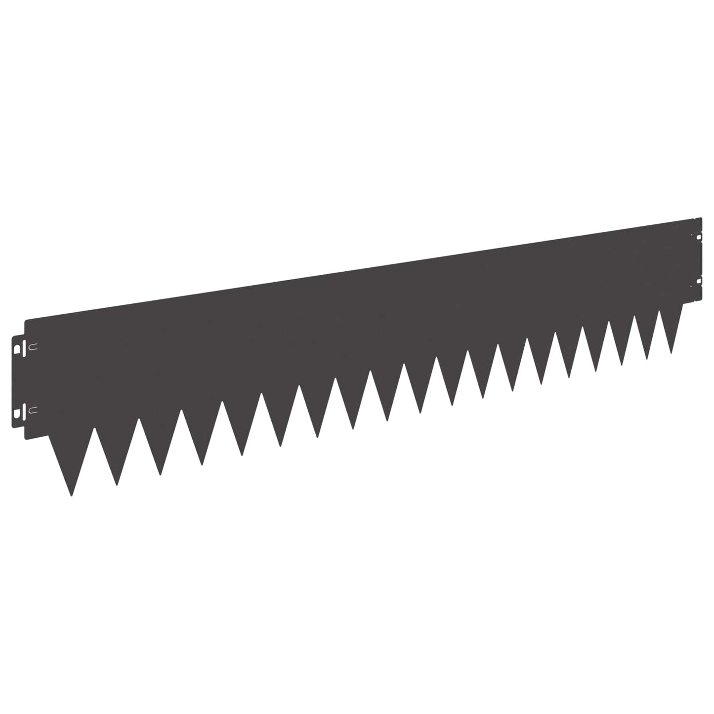 Bordura per Prato 30 pcs 103 x 20 cm metallo Nero | homemem39