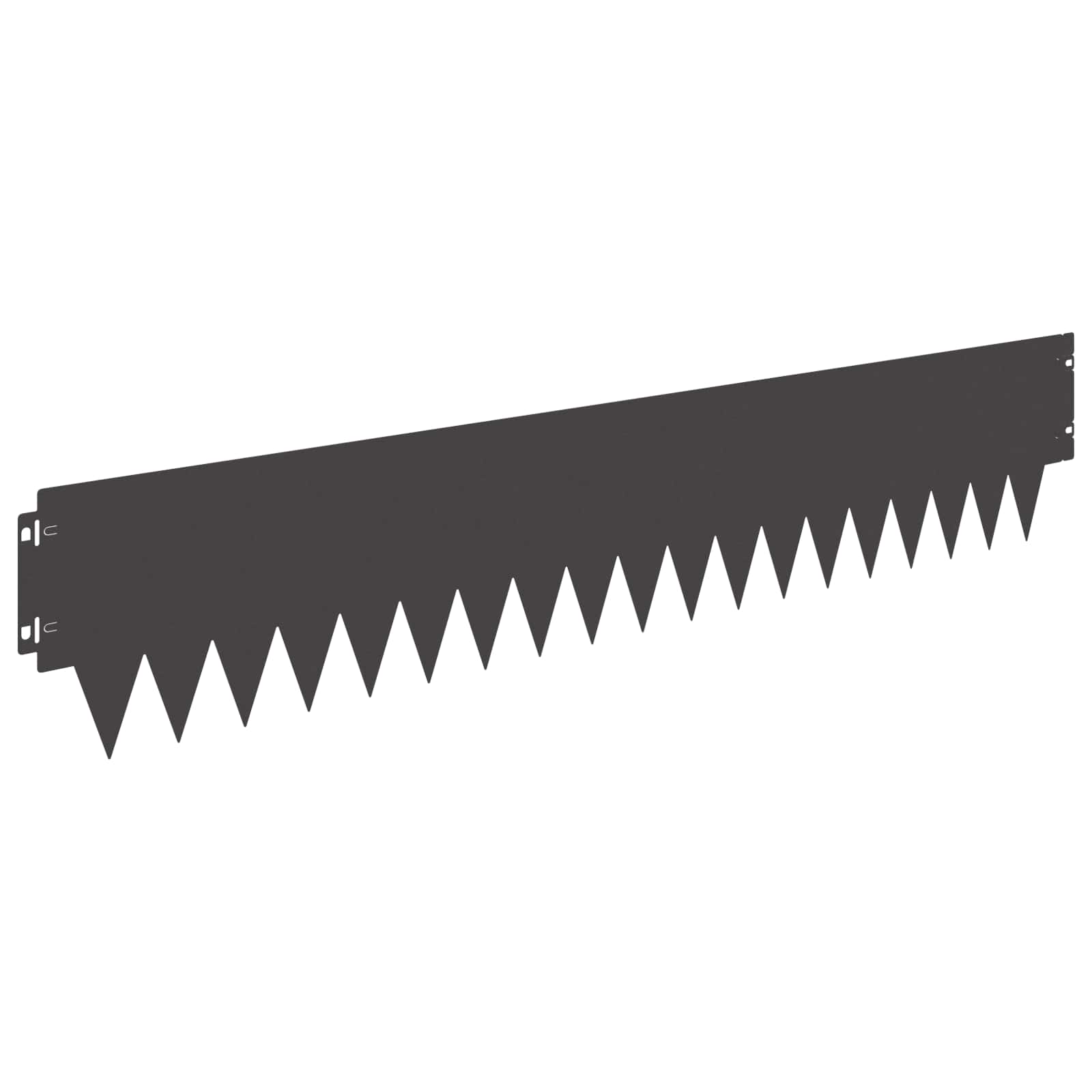 Bordura per Prato 30 pcs 103 x 20 cm metallo Nero | homemem39