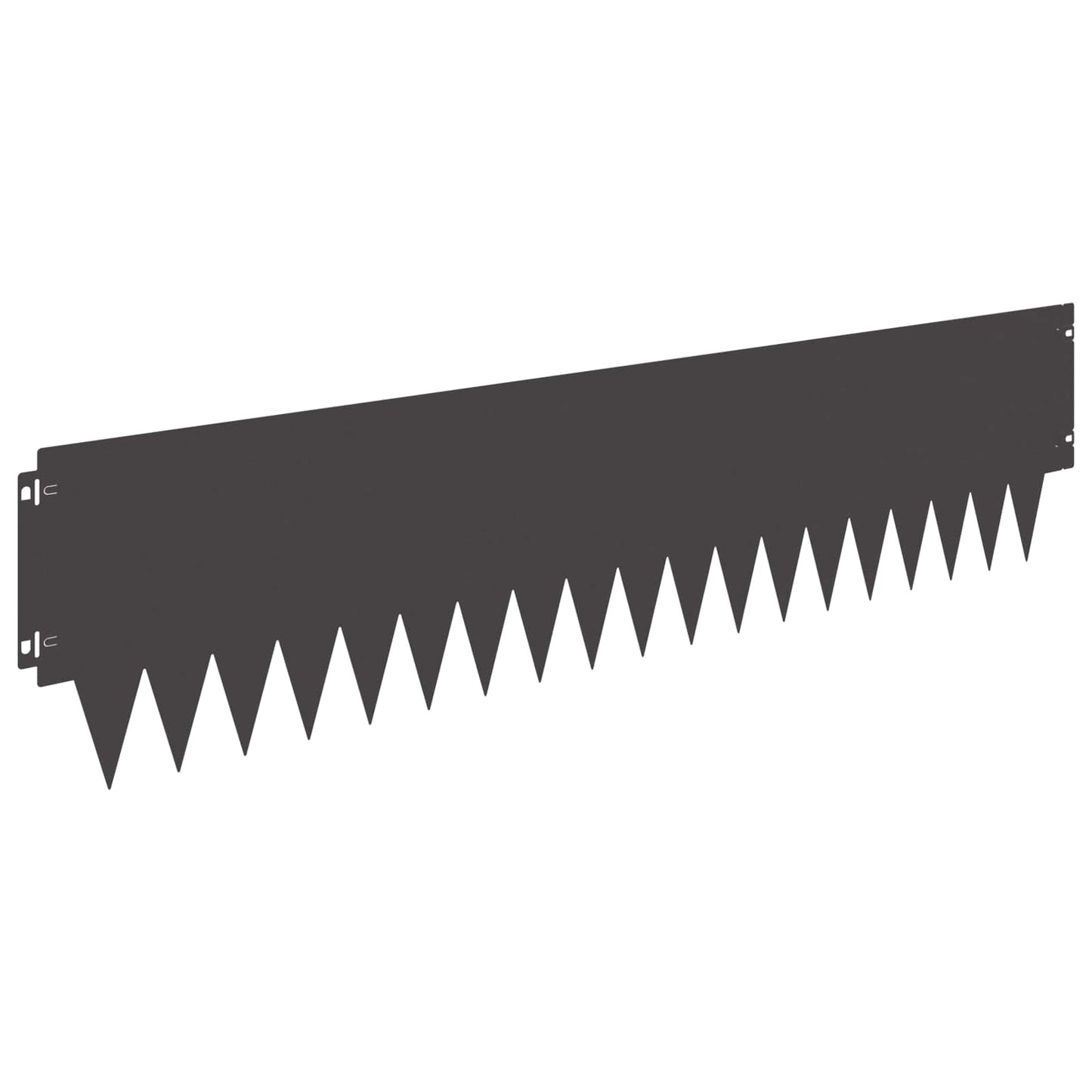 Bordura per Prato 10 pcs 103 x 25 cm metallo Nero | homemem39