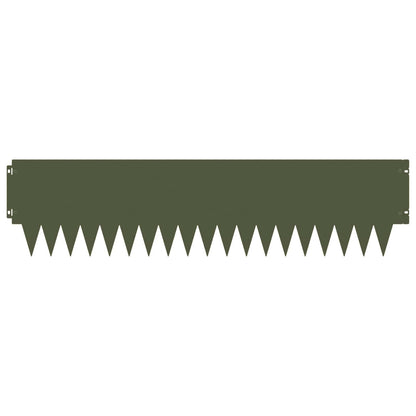 Bordura per Prato 20 pcs 103 x 25 cm metallo Verde Oliva | homemem39