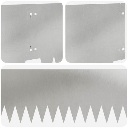 Bordura per Prato 30 pcs 103 x 25 cm metallo Argento | homemem39