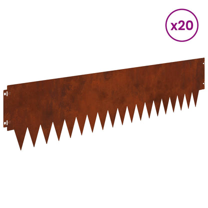 Bordura per Prato 20 pcs metallo | homemem39