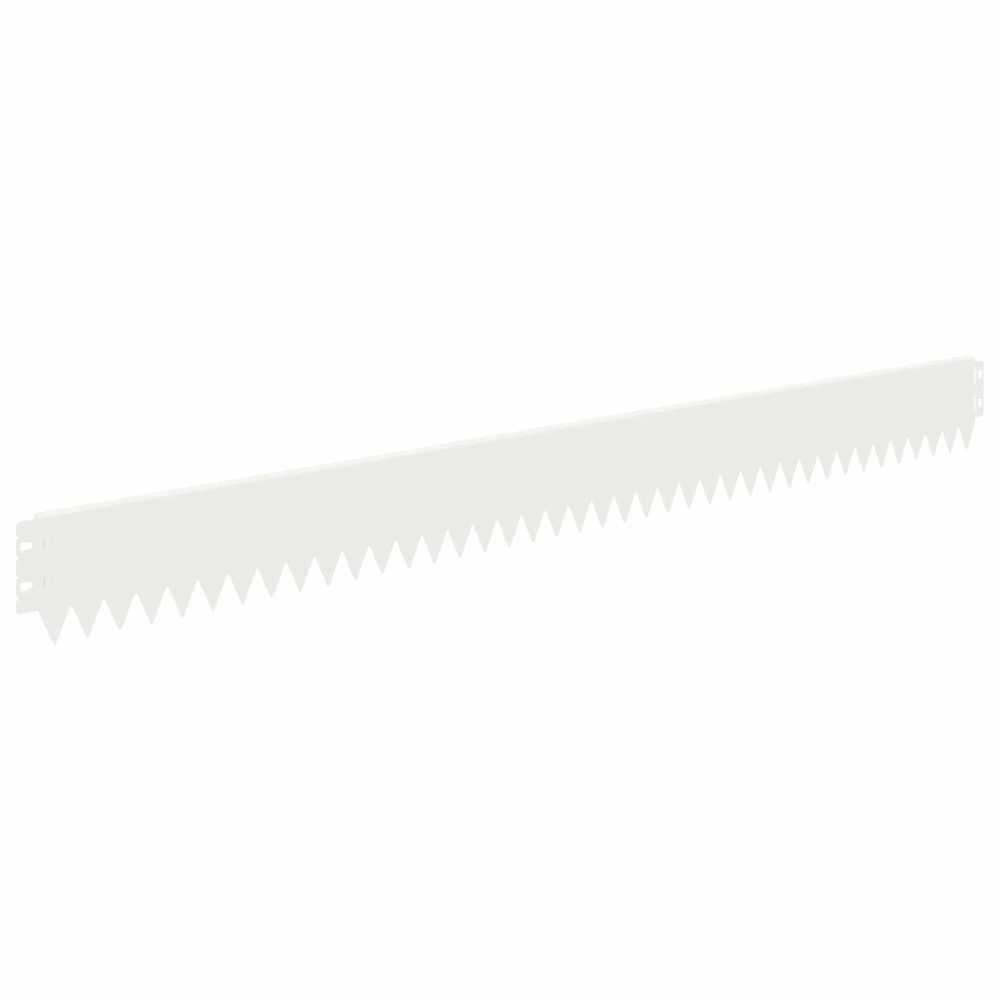 Bordura per Prato 10 pcs 103 x 10 cm Acciaio Bianco | homemem39