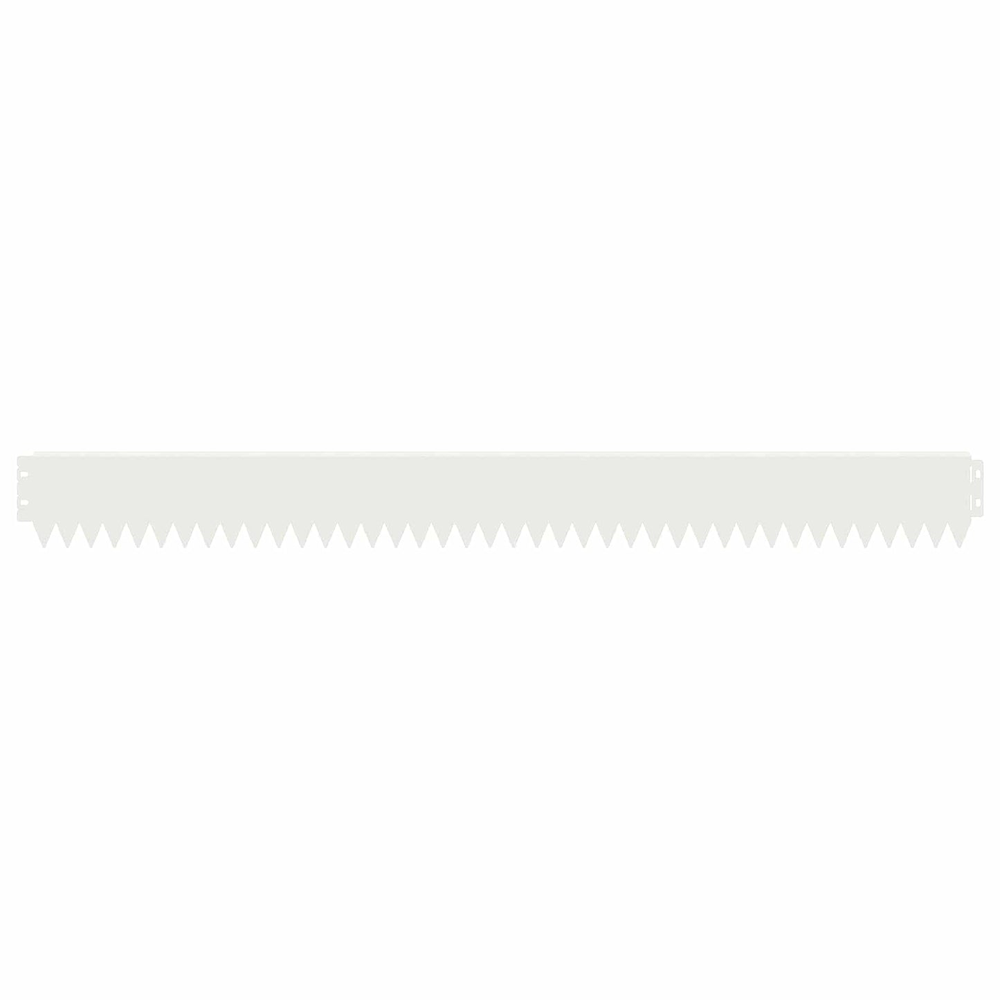 Bordura per Prato 20 pcs 103 x 10 cm Acciaio Bianco | homemem39