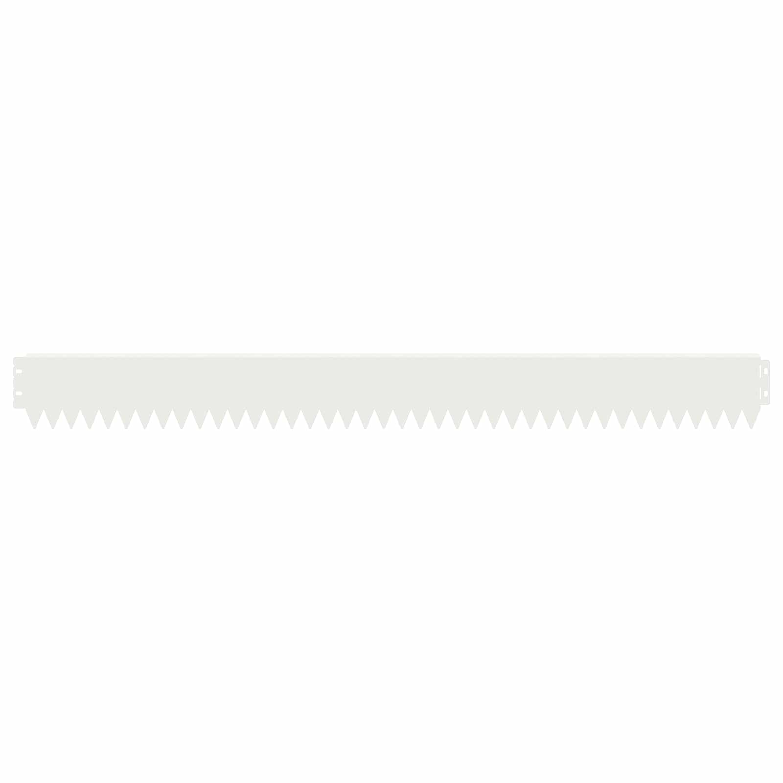 Bordura per Prato 20 pcs 103 x 10 cm Acciaio Bianco | homemem39