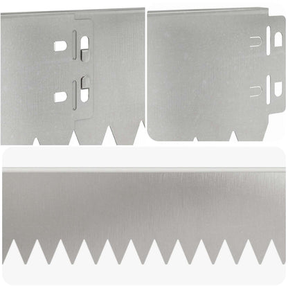 Bordura per Prato 30 pcs 103 x 10 cm Acciaio Argento | homemem39