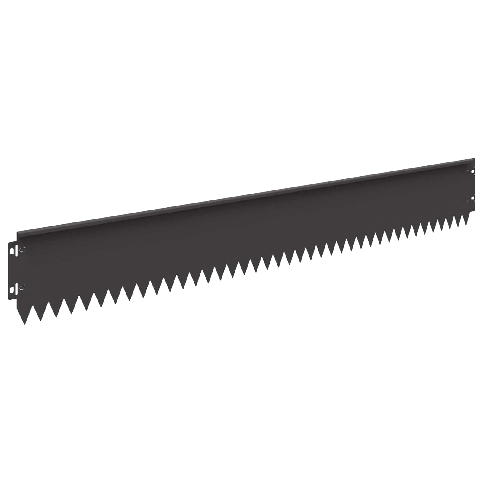 Bordura per Prato 30 pcs 103 x 15 cm Acciaio Nero | homemem39