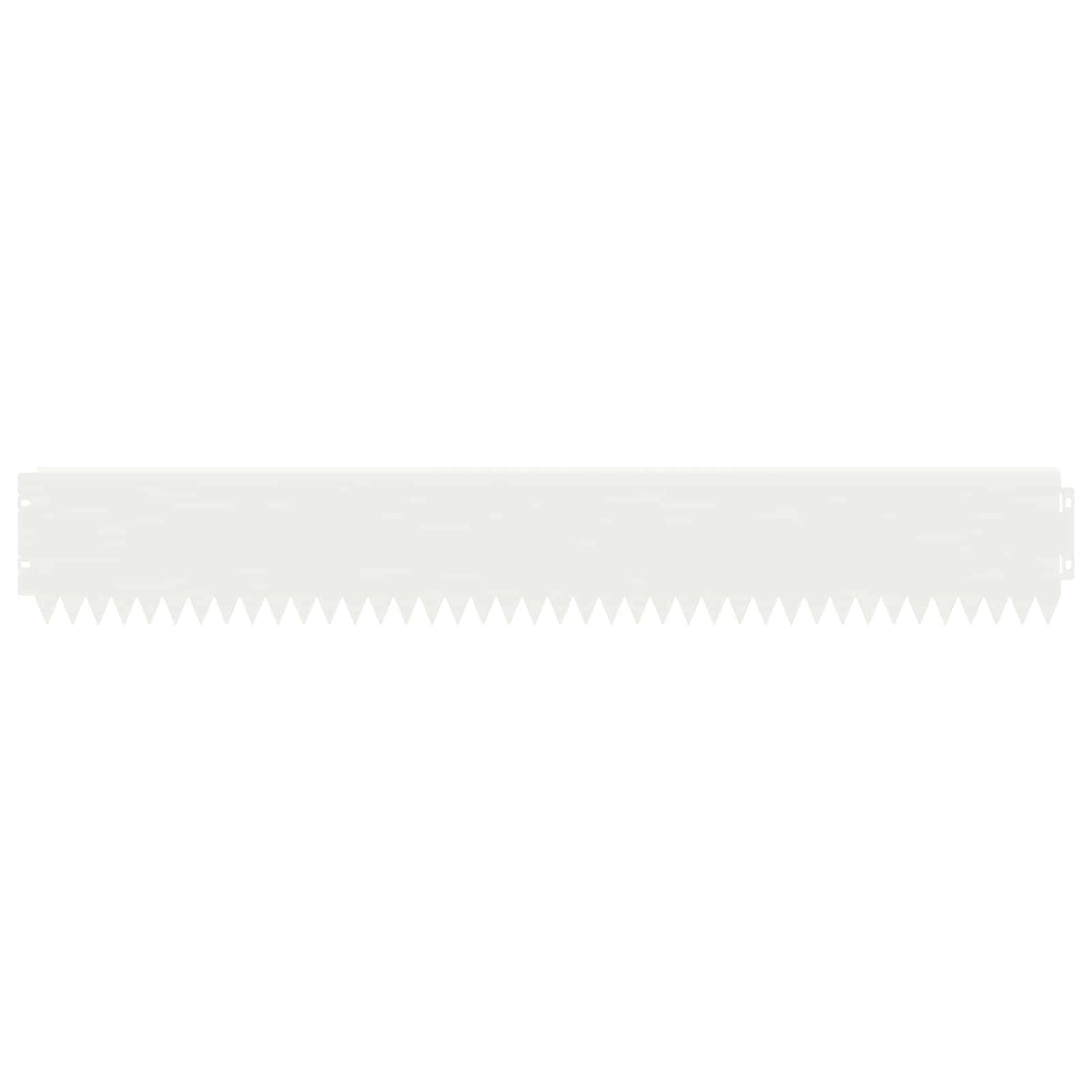 Bordura per Prato 10 pcs 103 x 15 cm Acciaio Bianco | homemem39