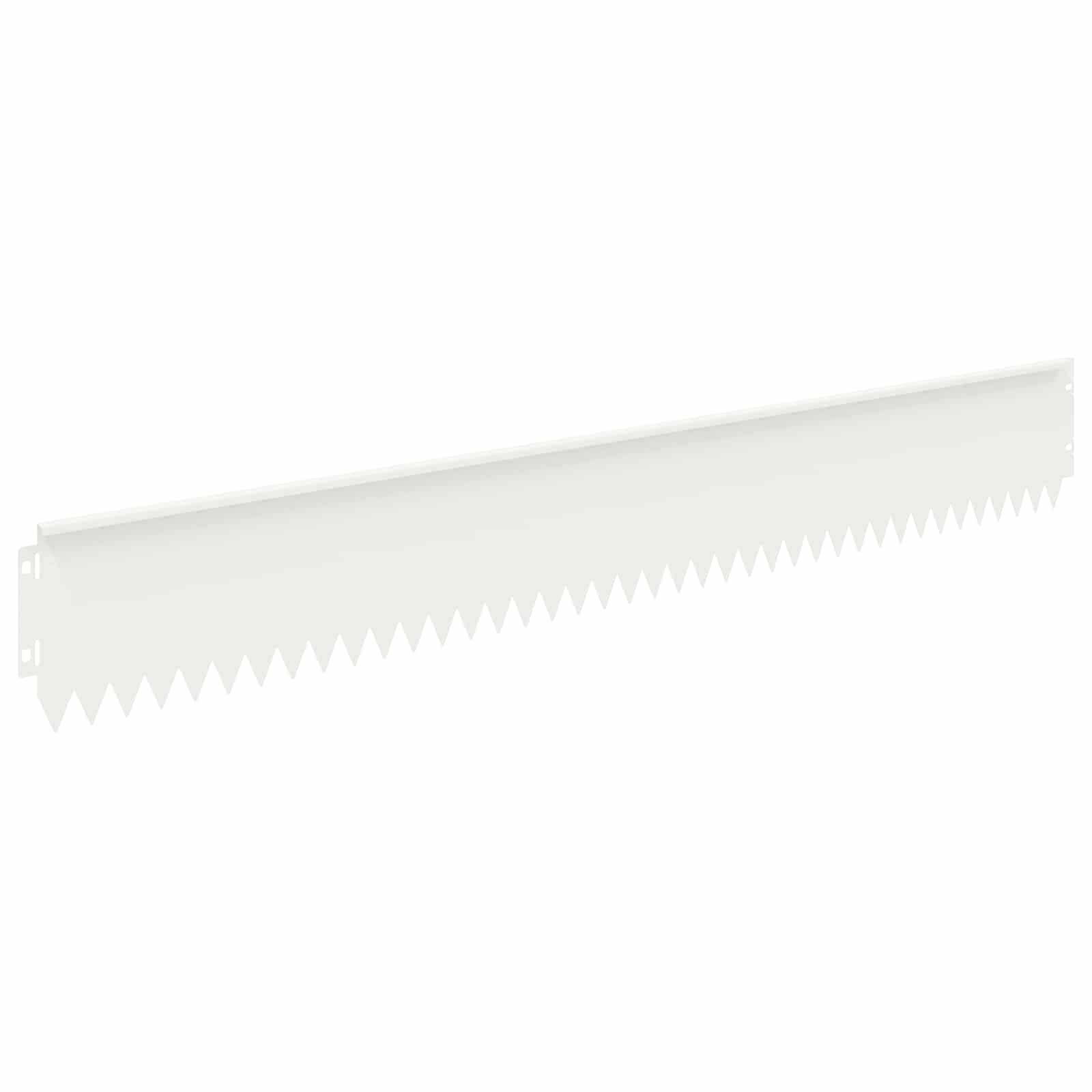 Bordura per Prato 20 pcs 103 x 15 cm Acciaio Bianco | homemem39