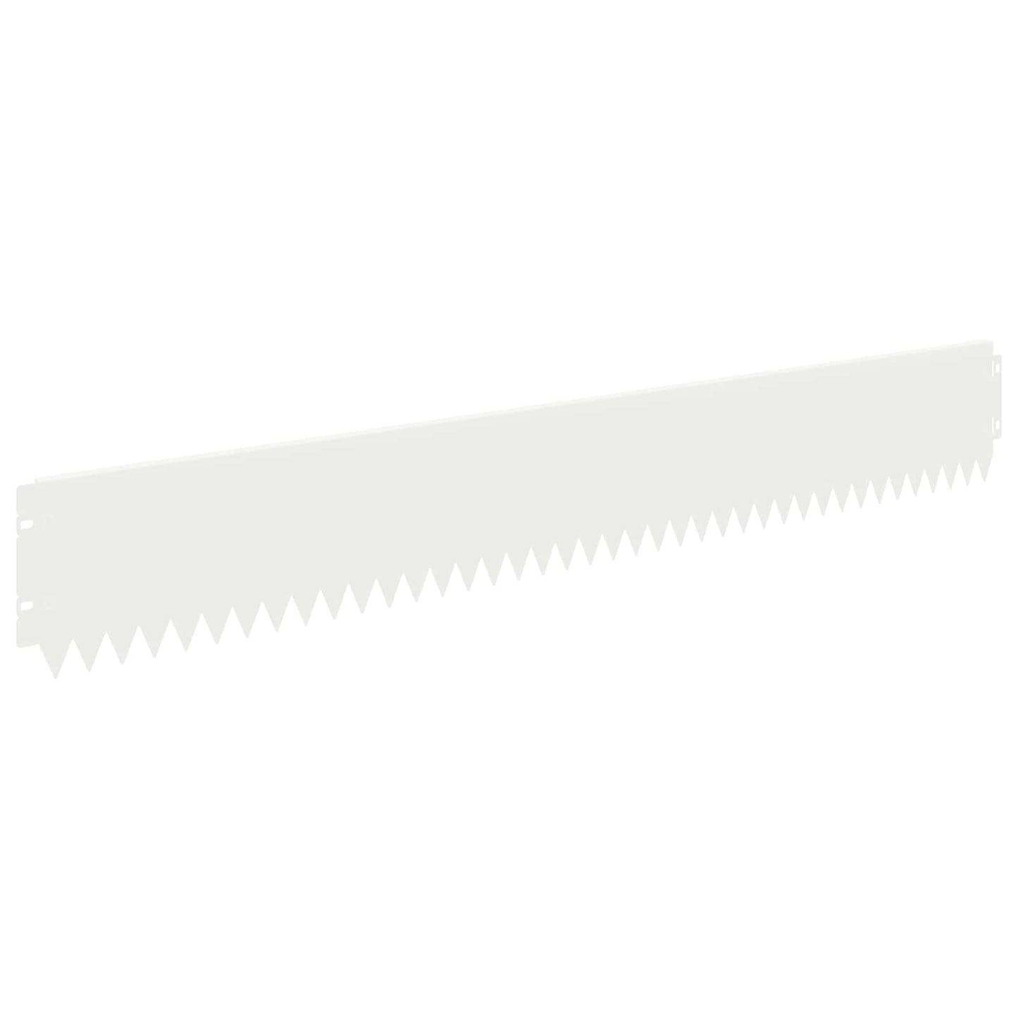 Bordura per Prato 30 pcs 103 x 15 cm Acciaio Bianco | homemem39