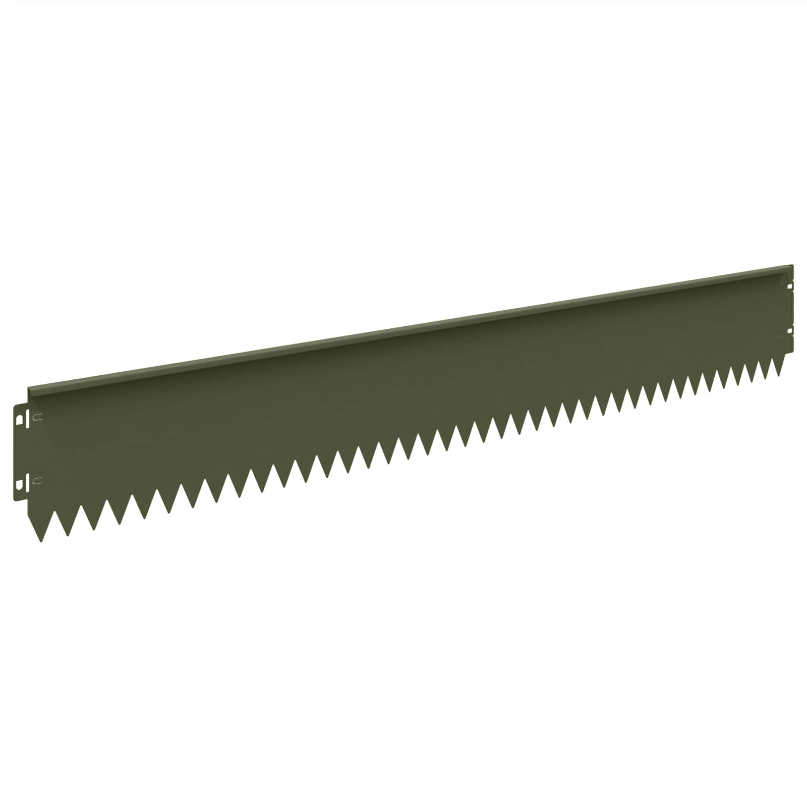 Bordura per Prato 10 pcs 103 x 15 cm Acciaio Verde Oliva | homemem39
