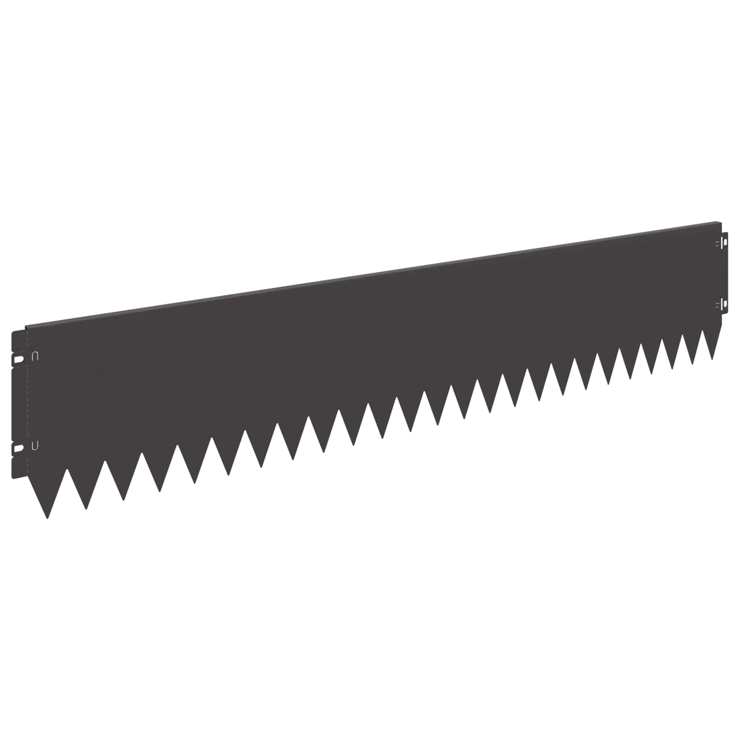 Bordura per Prato 30 pcs 103 x 20 cm Acciaio Nero | homemem39