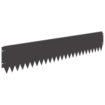 Bordura per Prato 30 pcs 103 x 20 cm Acciaio Nero | homemem39