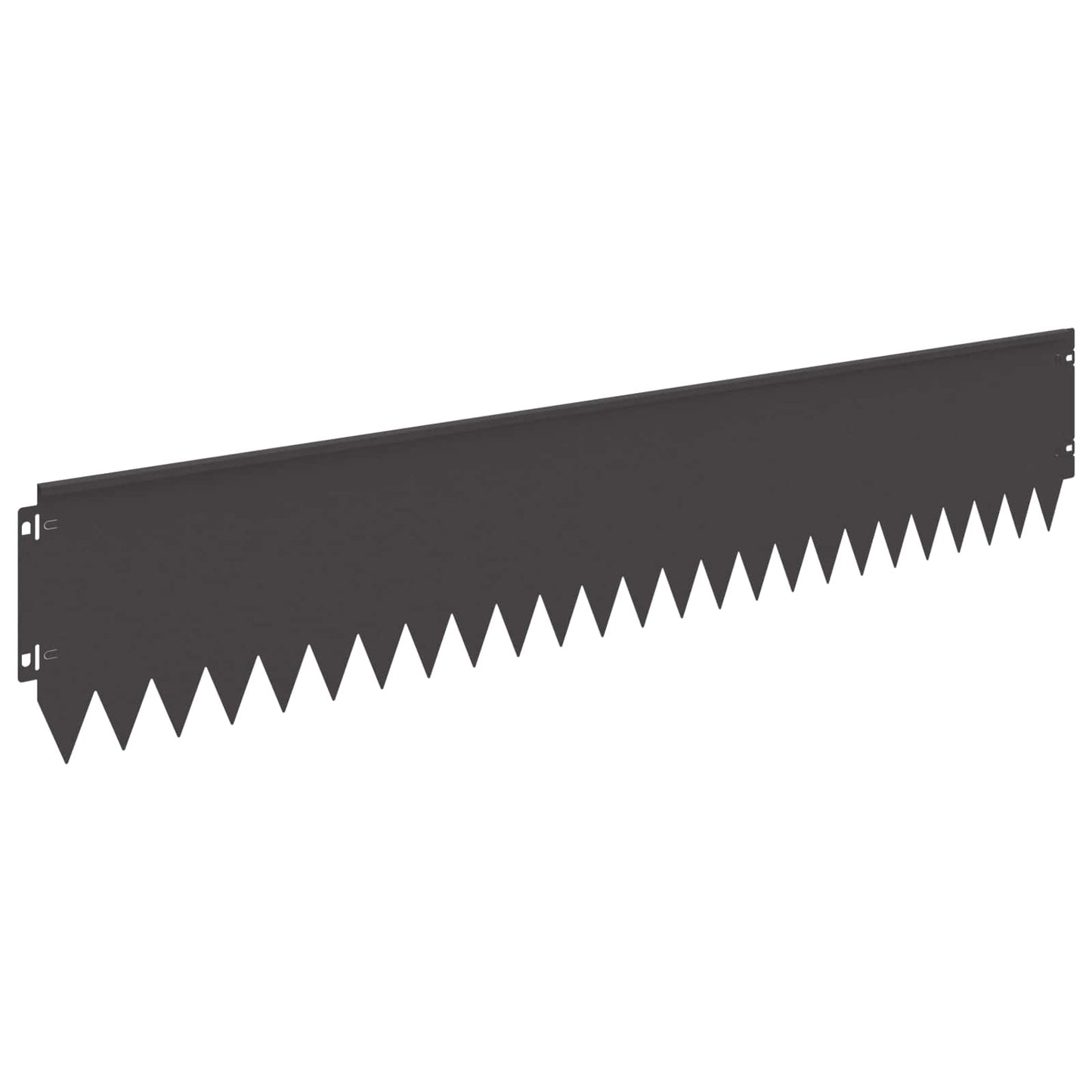 Bordura per Prato 30 pcs 103 x 20 cm Acciaio Nero | homemem39