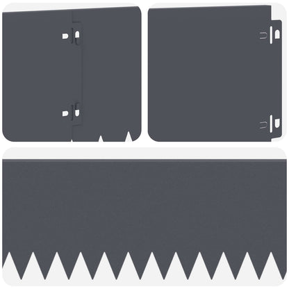 Bordura per Prato 30 pcs 103 x 20 cm Acciaio Antracite | homemem39