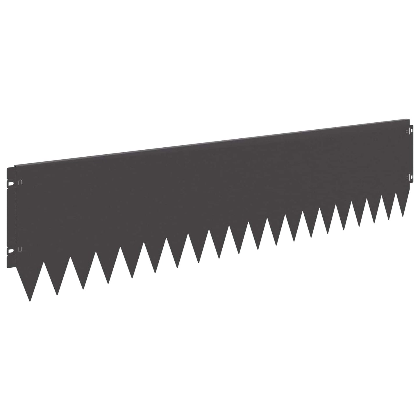 Bordura per Prato 20 pcs 103 x 25 cm Acciaio Nero | homemem39