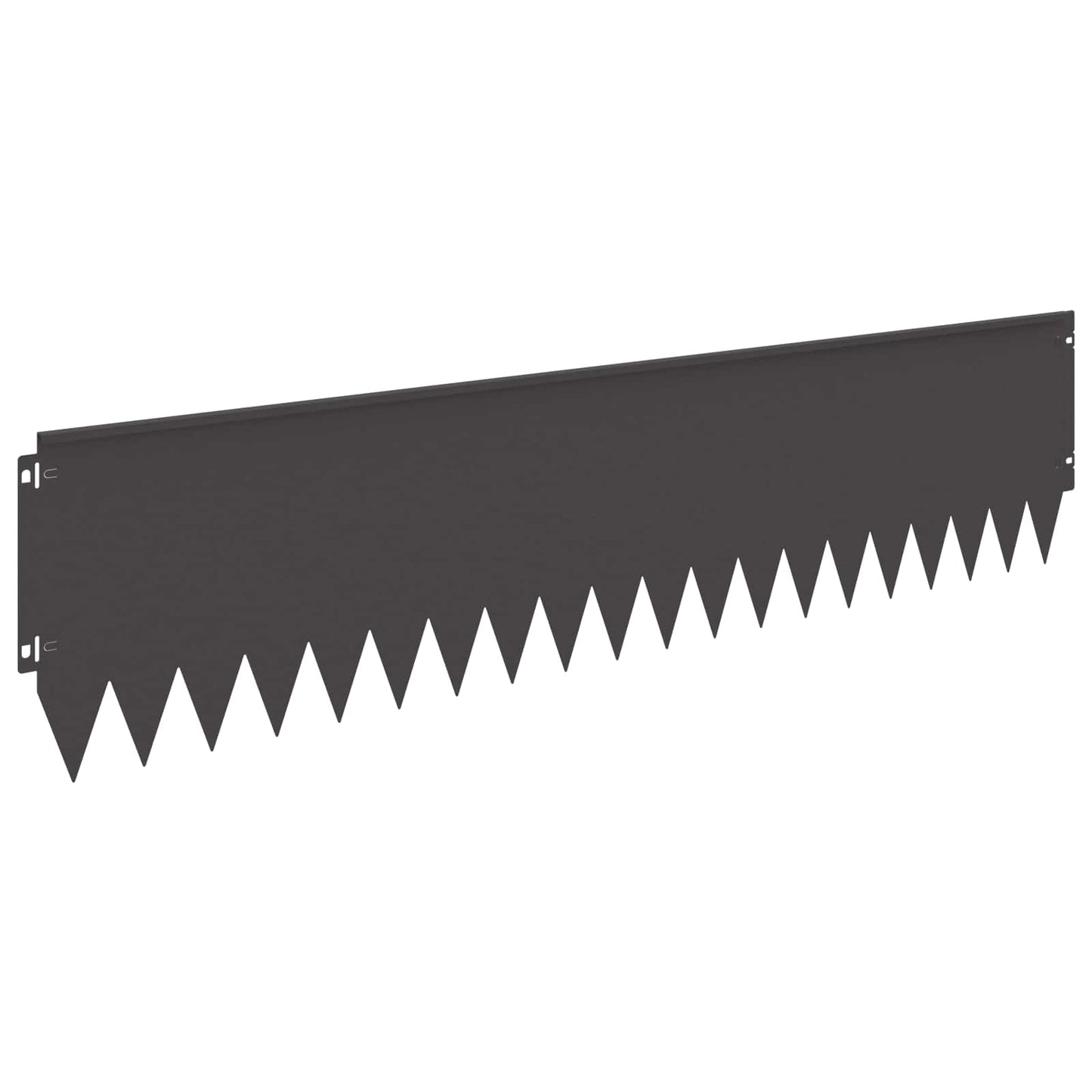 Bordura per Prato 20 pcs 103 x 25 cm Acciaio Nero | homemem39