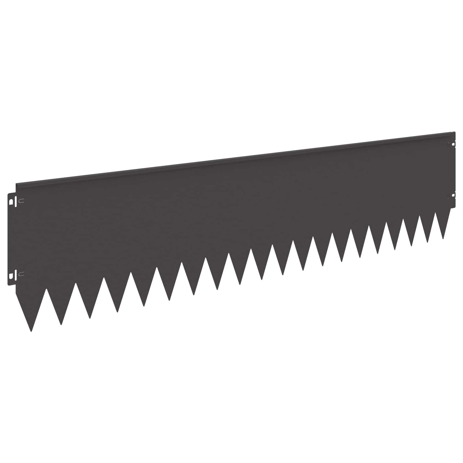 Bordura per Prato 20 pcs 103 x 25 cm Acciaio Nero | homemem39