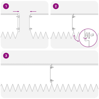 Bordura per Prato 10 pcs 103 x 25 cm Acciaio Bianco | homemem39