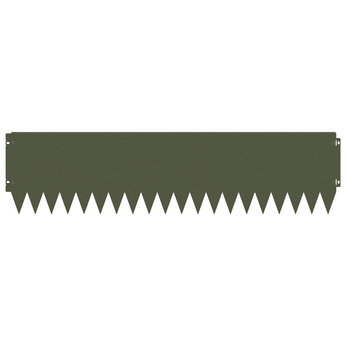 Bordura per Prato 10 pcs 103 x 25 cm Acciaio Verde Oliva | homemem39