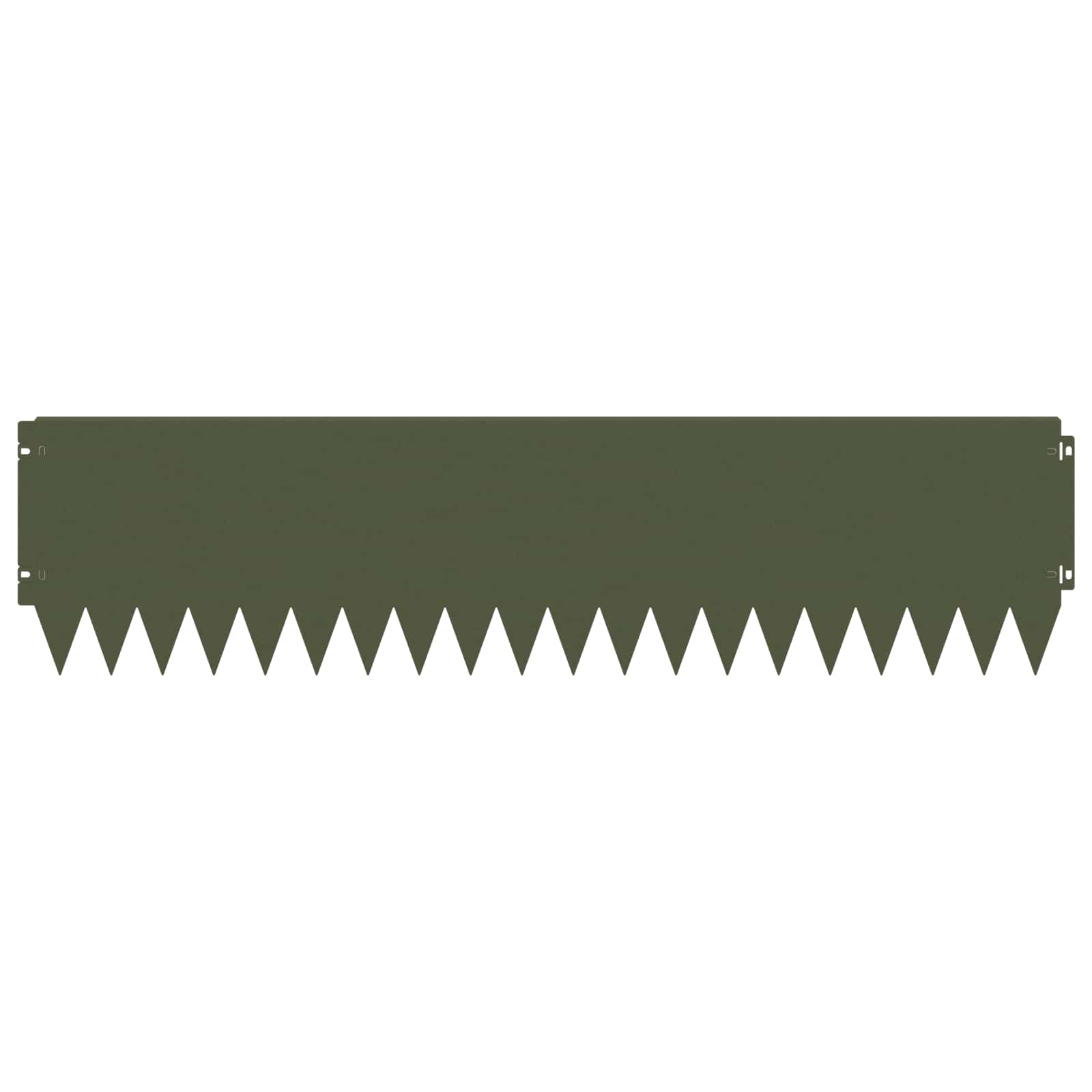 Bordura per Prato 20 pcs 103 x 25 cm Acciaio Verde Oliva | homemem39