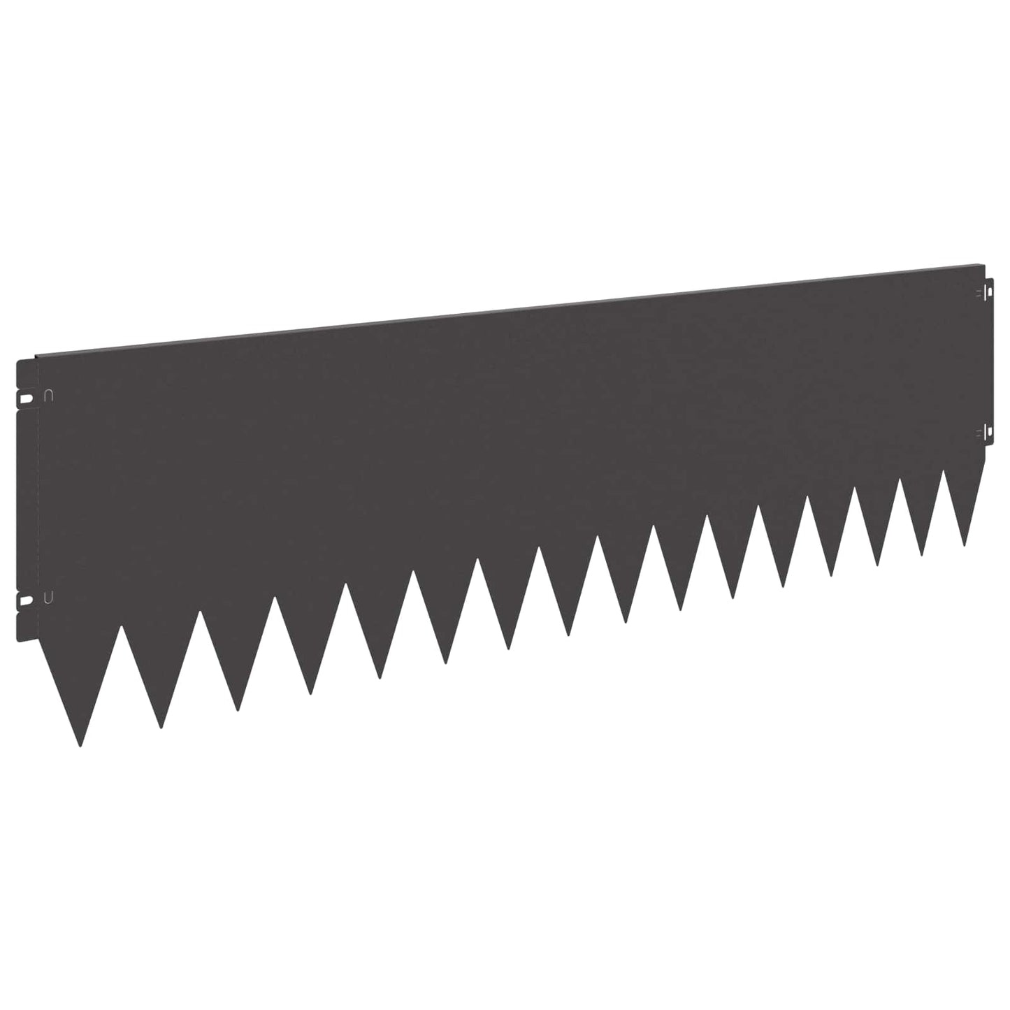 Bordura per Prato 20 pcs 103 x 30 cm Acciaio Nero | homemem39